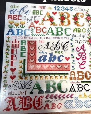 Dale Burdett 101 Alphabets Cross Stitch Pattern Book By Jeanette Crews Designs - Image 1 of 4