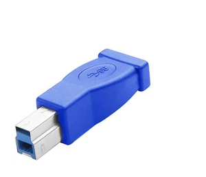 USB B 3.0 to USB C Data Charge Extension Adapter 5Gbps | Male to Female | Blue - Picture 1 of 5