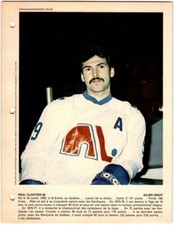 1979-80 Dimanche / Derniere Heure Photos Real Cloutier #NNO Quebec Nordiques