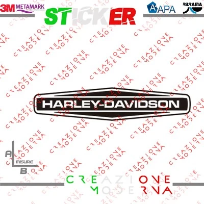 CM ADESIVO STICKER LOGO HARLEY DAVIDSON MISURE PERSONALIZZATE