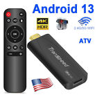 TV Stick Android 13 ATV 2.4G 5G Dual WiFi Smart 4K 3D TV Box Media Player US