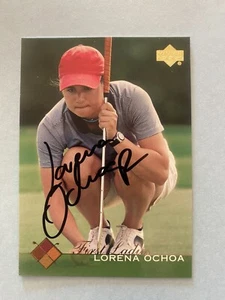 Lorena Ochoa signed 2003 Upper Deck Golf LPGA RC ROOKIE CARD AUTO - Picture 1 of 5