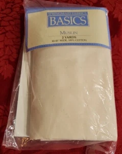 Springmaid Fabrics Basics 100% Cotton MUSLIN Fabric Package 2 Yards 44-45" Wide - Picture 1 of 3