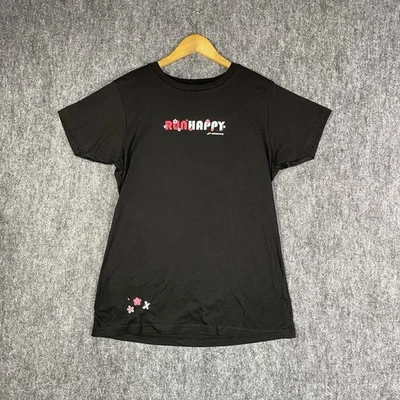 Brooks 跑步女式 T 恤 XL 码花朵快乐运动版型棉质新品 — 第 1/4 张图片