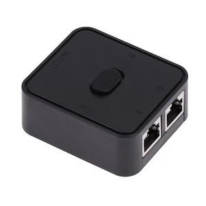 RJ45 Network Switch Selector 1000Mbps 2 In 1 Out/1 In 2 Out Internal External - Afbeelding 1 van 12