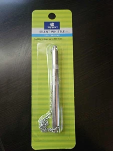 Dog Whistle Stop Barking Silent Sound Train With Chain Top Paw - New - Picture 1 of 1