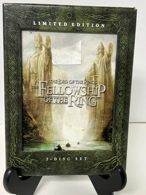 Limited Edition Lord Of The Rings Fellowship Of The Ring 2 DVD Set FREE SHIP Foto 1 de 3