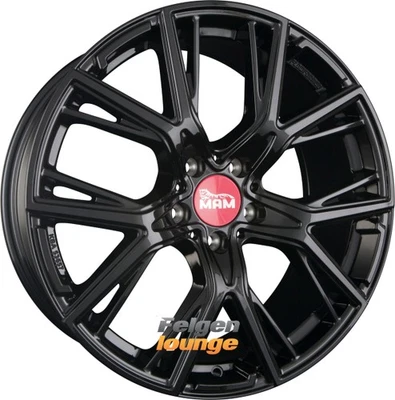 4x MAM MAM B4 Black Painted (BP) 8,5x19 ET30 5x112 Alufelgen 19 Zoll - Bild 1 von 4