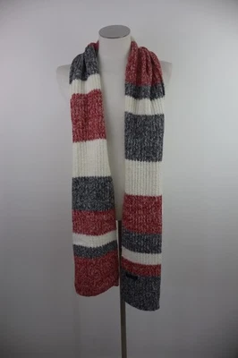 TOMMY HILFIGER SCIARPA UOMO DONNA UNISEX WOMAN MAN VINTAGE SCARF LANA A RIGHE Foto 1 de 3