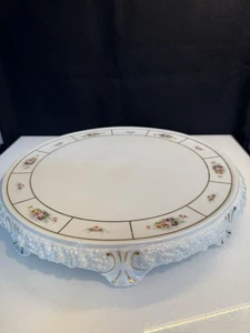 Rosenthal Classic Rose Maria Poesie Tortenplatte auf Füßen - Bild 1 von 4