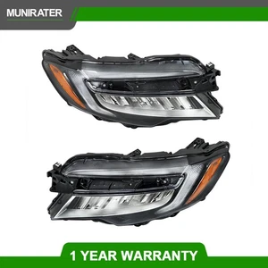 Pair Set For Honda 19-22 Pilot 19-21 Passport Headlights Replacement Halogen LED - Bild 1 von 12