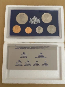 AUSTRALIA 1975 6 COIN PROOF SET IN CASE, NEW SEALED CAMEO! - Picture 1 of 13