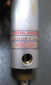 AIROYAL DIVISION, W1-1/8 X 1-A PNEUMATIC CYLINDER, 1/8TH NPT PORTS, 1" STROKE - Picture 1 of 6