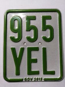 Moped Mofa Roller Nummernschild Kennzeichen 955 YEL - 2013 für Sammler gebraucht