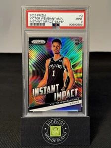 2023 Prizm Victor Wembanyama Instant Impact Silver Prizm Rookie ROY PSA 9 Mint - Picture 1 of 2