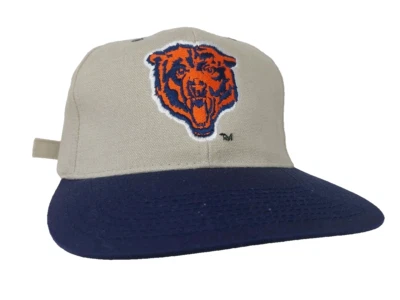 Винтажная бежевая шляпа с ремешком Drew Pearson логотип Chicago Bears футбол НФЛ — новая без ценников - Изображение 1 из 4