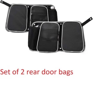 Side Storage Bag Set with Knee Pad Compatible with 2014-2019 Polaris RZR 4 900, - Picture 1 of 4