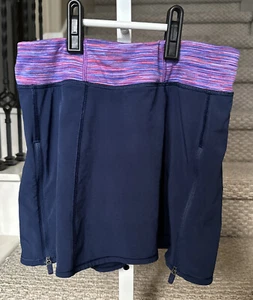 Athleta Girl Size Large 12 Ace Skort Blue Tennis Golf Athletic Skirt /Shorts - Picture 1 of 10