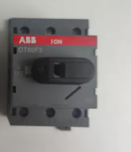 NEW ABB OT80F3 1SCA105798R1001 10136393 3 pole disconnect switch 80A 80 amps - Picture 1 of 9