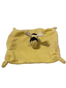 Burts Bees Lovey Bumble Bee Baby Security Blanket Yellow Organic Cotton Knotted - Picture 1 of 18