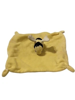 Burts Bees Lovey Bumble Bee Manta de Seguridad para Bebé Amarillo Algodón Orgánico Anudado Foto 1 de 4