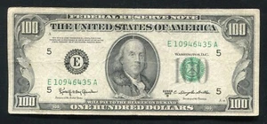 1950-D $100 ONE HUNDRED DOLLARS FRN FEDERAL RESERVE NOTE RICHMOND, VA VF (B) - Picture 1 of 2