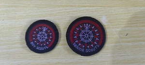 SEA SCOUTS - INSIGNIA DE MARINERO SENIOR Y JUNIOR (GRANDE Y PEQUEÑO) INSIGNIAS 1 JUEGO - Imagen 1 de 2