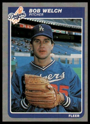 1985 Fleer #388 Bob Welch - Image 1 of 2