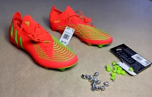 Venta al por menor de $250 - Adidas Predator Edge para hombre talla 10,5.1 bajo SG Elite tierra blanda roja - Imagen 1 de 17