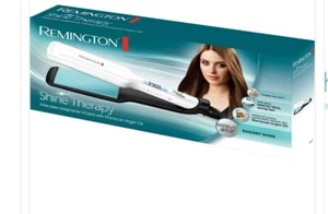 Remington Straightener Shine Therapy Wide 45mm Plate Ceramic Hair Straightener j - Picture 1 of 3