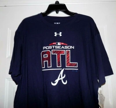 ATLANTA BRAVES UNDER ARMOUR ATL MLB Major League Baseball XL Shirt NEW WITH TAGS - Image 1 of 4