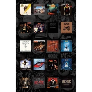 AC/DC 'Albums' Printed Flag - NEW OFFICIAL textile poster - Bild 1 von 1