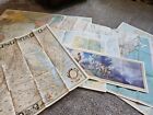 Lot of 10 National Geographic Maps, Inserts from the 1920s & 1930s - Good Cond!
