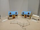 Lot Of 2 Breyer Stablemates Tack Shop With Extra Fences Trailer