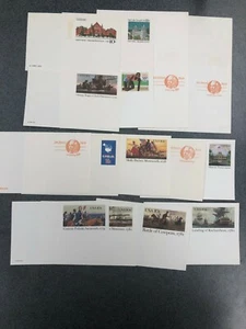 15 postales diferentes de 10 centavos SIN USAR incluye 2 tarjetas de respuesta desplegadas diferentes - Imagen 1 de 1