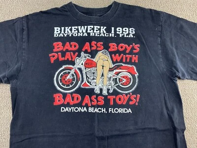 1998 Daytona Beach Bike Week Shirt Black Eagle Motorcycle Biker VTG Foto 1 de 4