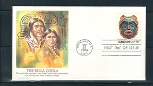 US Scott # 1837 The Bella Coola Tribe FDC . Fleetwood cachet - Picture 1 of 1