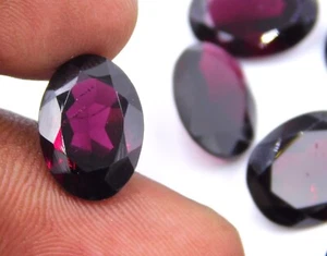 Natural Garnet Oval Cut Lot Loose Gemstone 10X14 MM For Jewelry Making P-1096 - Picture 1 of 6