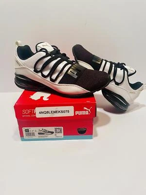 PUMA Cell Regulate 编织 S 运动鞋男式 7 1/2 黑白跑步鞋 — 第 1/4 张图片