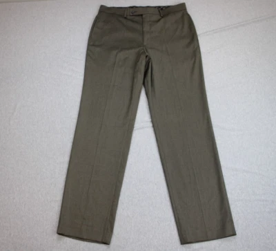 Pantalones Lauren Ralph Lauren Para Hombre 33 x 32 Verde Vestido Bolsillos Pierna Recta Foto 1 de 4
