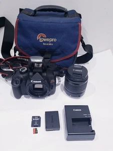 Canon EOS Rebel T100 18 MP Digital SLR Camera Bundle With Lens - Works - Bild 1 von 15