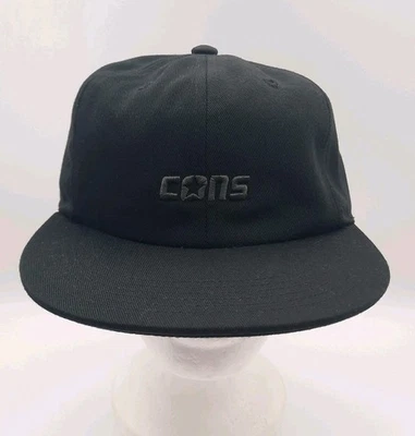 Nueva Gorra Converse Cons Para Hombre Ajustable 6 Paneles Negra Adulto Informal Correa Trasera  Foto 1 de 4