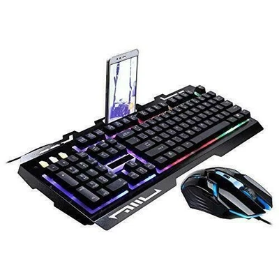 Gaming Keyboard With Mouse Standard Devoice Holder Design With LED Lights - Image 1 of 4