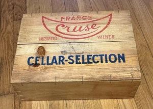 Vintage Cruse Frankreich Holz Weinkiste Eimer 1966 *11” x 15” *EX++ - Bild 1 von 14