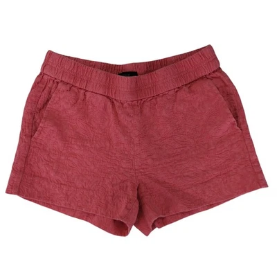Pantalones Cortos J.Crew Pull-on Matelasse Rosa Bordados 100% Algodón A6063 Mujer 2 Foto 1 de 4