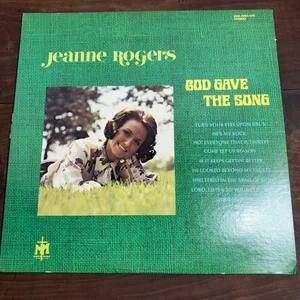 Vintage Jeanne Rogers God Gave The Song Vinyl LP Gospel Christian 1970s Master M - Imagen 1 de 9