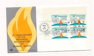 D364162 United Nations Geneva Bureau FDC 25th Anniv. Declaration of Human Rights - Picture 1 of 1