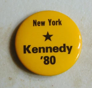 Ted Kennedy 1980 New York campaign pin button political - Picture 1 of 1