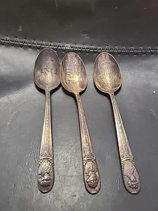 Vintage WM Rogers Silver Plated Presidential Spoons - Picture 1 of 5