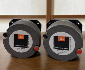Par de unidades tweeter tipo bocina serie profesional JBL 2405 16Ω probado FedEx GS03 - Imagen 1 de 9